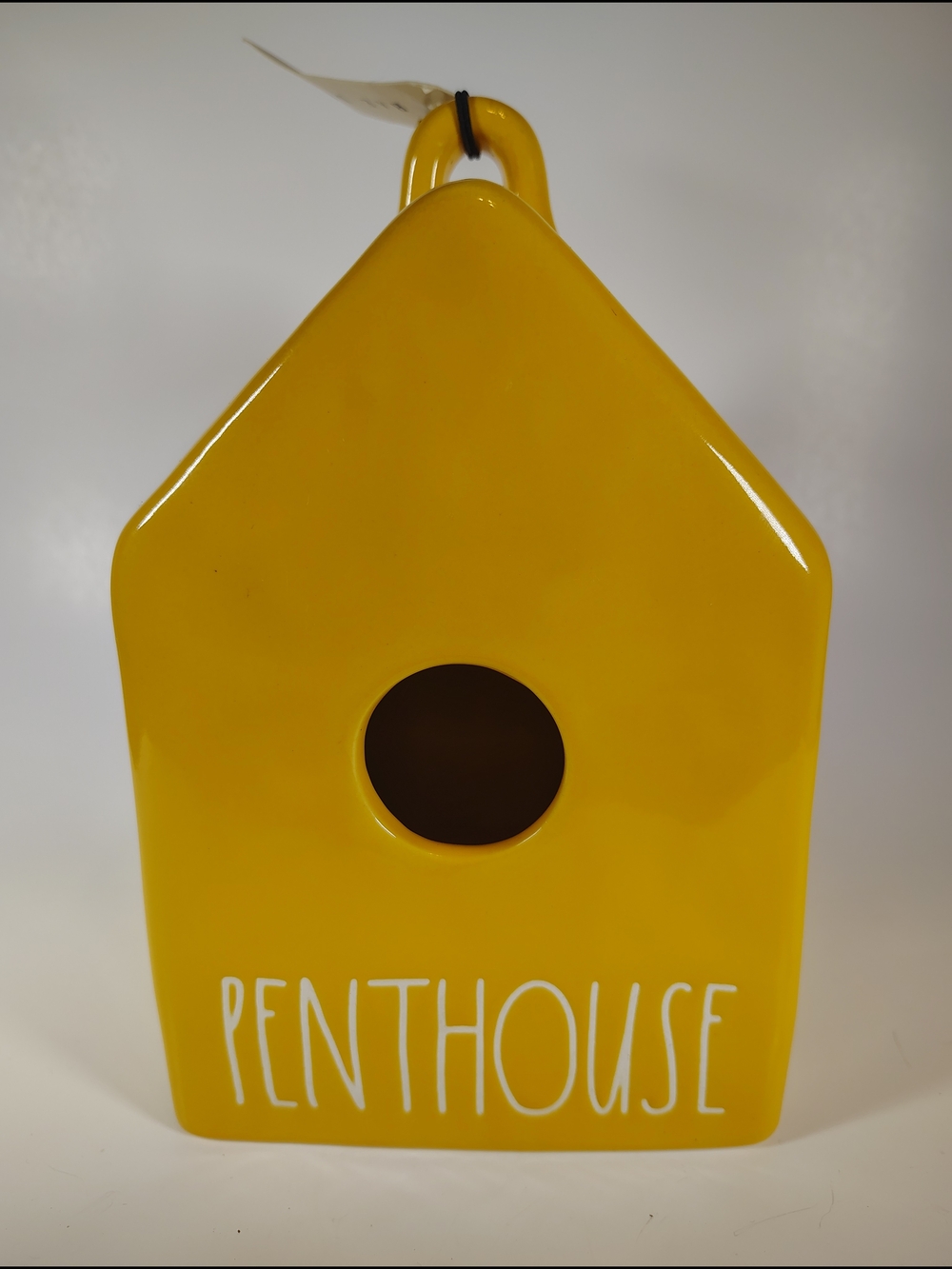 Rae Dunn PENTHOUSE Birdhouse Yellow Artisan Collection By Magenta Ceramic NWT
